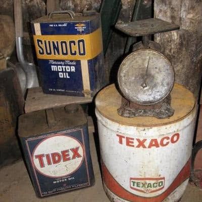 Vintage TIDEX motor oil can