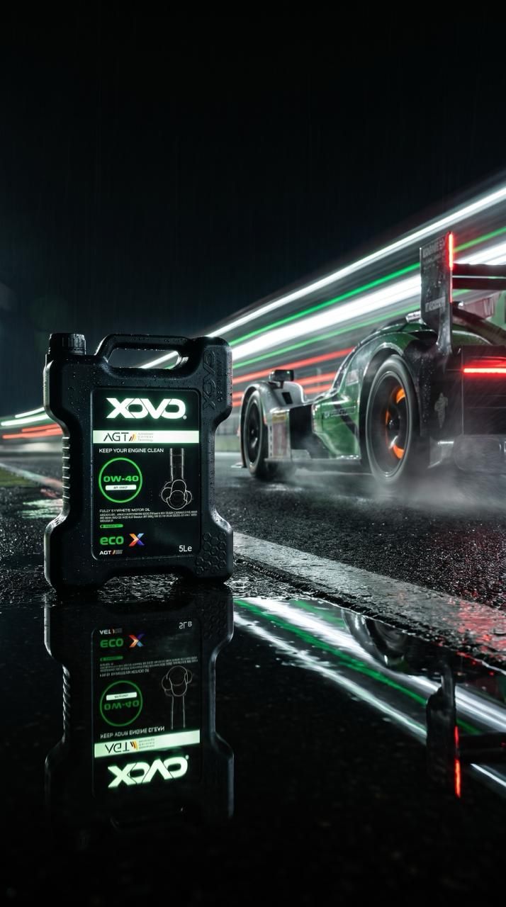 XOVO eco X 0W-40 at a race track
